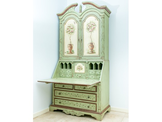 Habersham Plantation Hand-painted And Signed Secretary