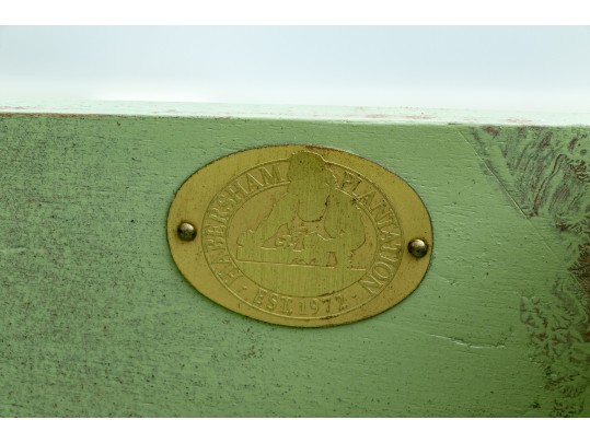 Habersham Plantation Hand-painted And Signed Secretary