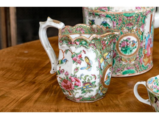 Antique 19th C., Chinese Export Famille Rose Service Wares