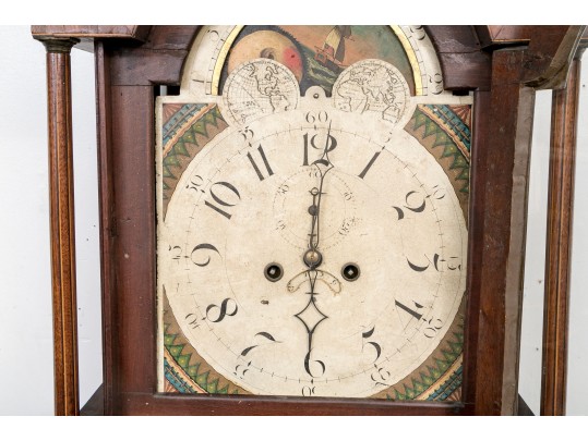 Impressive American Federal Mahogany Tallcase Clock For Restoration, Ca. 1800-20