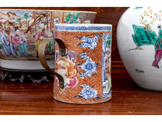 A Collection Of 19th C., Chinese And Chinese Export Porcelain Wares, As Is