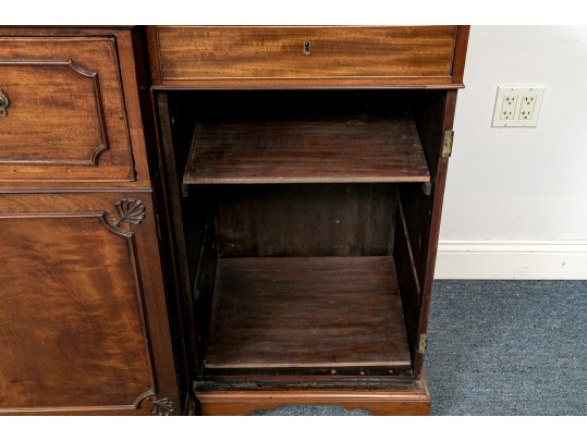 Antique Mahogany Secretary Breakfront, For Restoration