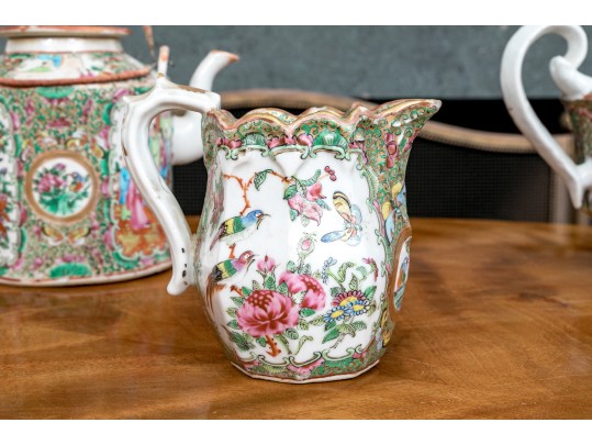 Antique 19th C., Chinese Export Famille Rose Service Wares