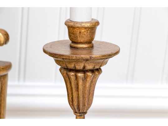 Federal Style Opposing Eagle Gilt Twin-light Wall Sconces