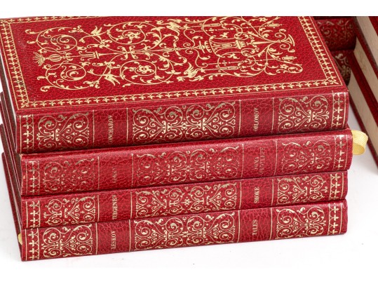 Collection Of 22 Leather Bound Books