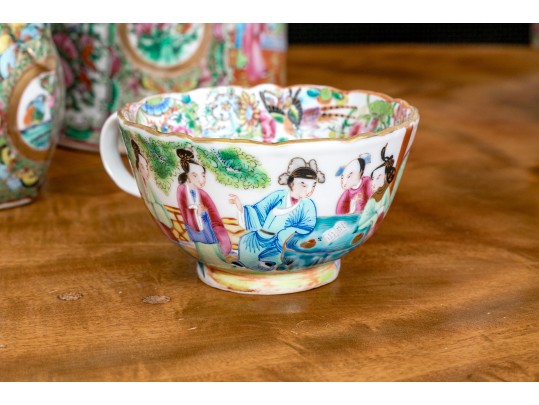 Antique 19th C., Chinese Export Famille Rose Service Wares