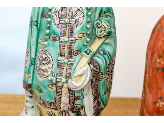 A Group Of Antique Asian Decorative Porcelain Figures