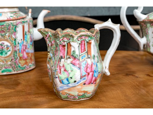 Antique 19th C., Chinese Export Famille Rose Service Wares