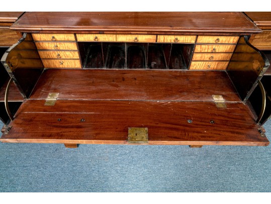 Antique Mahogany Secretary Breakfront, For Restoration