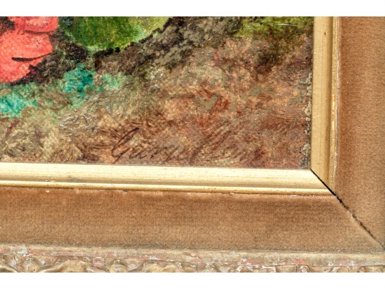 George Clare (British, 1835-1890) Oil On Cavas Floral Still Life