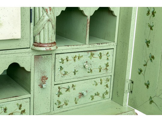 Habersham Plantation Hand-painted And Signed Secretary