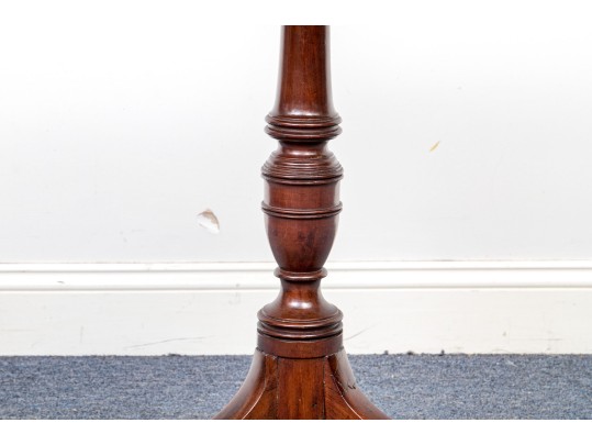 American Federal Mahogany Tilt Top Candle Stand, Ca. 1790-1820