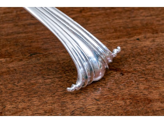 Antique English Sterling Scalloped Ladle, 5.49 Ozt.