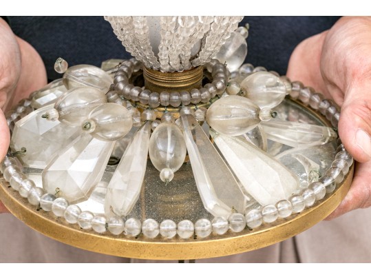 Stunning Antique French Empire Flushmount Ceiling Fixture 