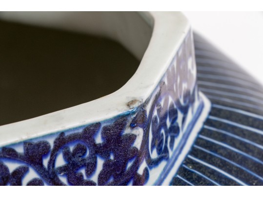 Blue And White Hand-painted Urn, Made In China Exclusively For The Federalist