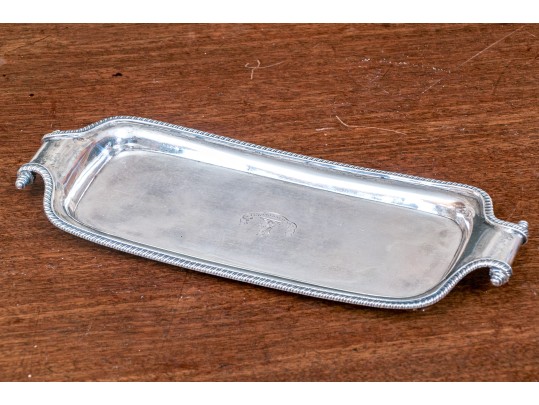 Antique English Sterling Dresser Top Pin Tray, 5.5 Ozt