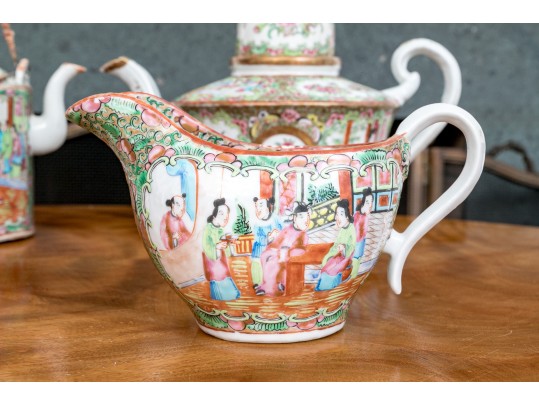 Antique 19th C., Chinese Export Famille Rose Service Wares