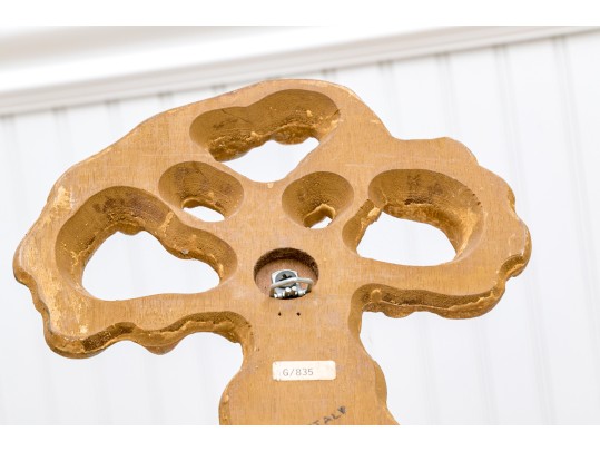 Pair Of Gilt Carved Italian Triple  Light Electrfied Wall Sconces