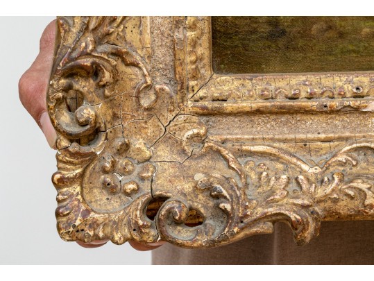 19th Century English School, Oil On Canvas Cherry Still Life