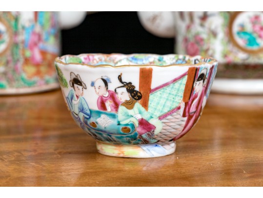 Antique 19th C., Chinese Export Famille Rose Service Wares