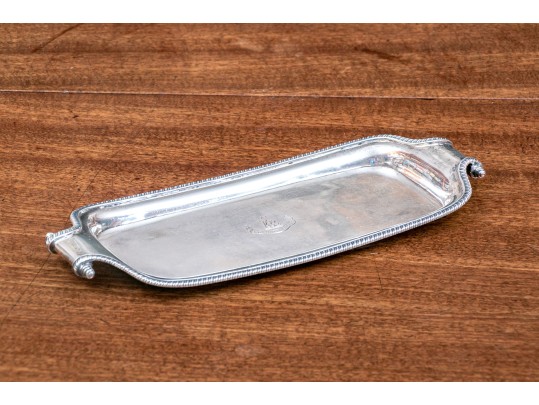 Antique English Sterling Dresser Top Pin Tray, 5.5 Ozt