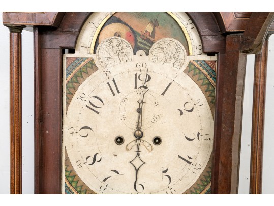 Impressive American Federal Mahogany Tallcase Clock For Restoration, Ca. 1800-20