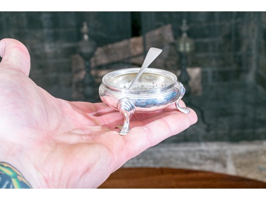 Pair Of Tiffany & Co. Sterling Salt Cellars With Salt Spoons, 5.3 Ozt