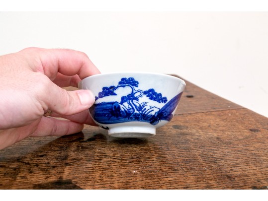 Chinese Porcelain Group & Embroidered Textile