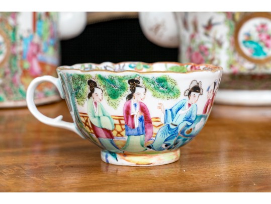 Antique 19th C., Chinese Export Famille Rose Service Wares