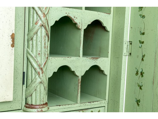 Habersham Plantation Hand-painted And Signed Secretary