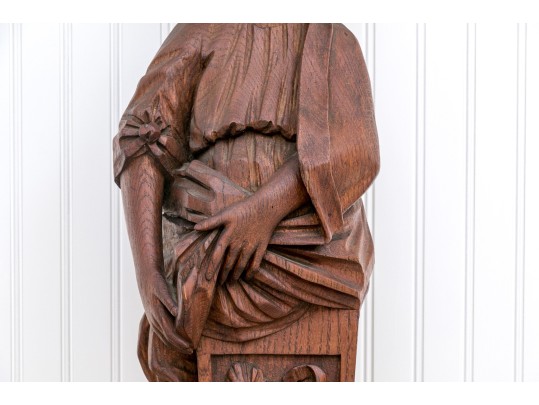 Stunning Carved Rosewood? Figural Wall Mount