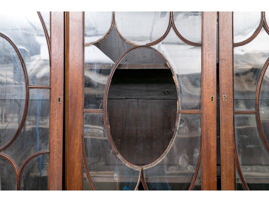 Antique Mahogany Secretary Breakfront, For Restoration