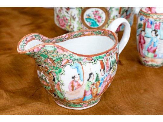 Antique 19th C., Chinese Export Famille Rose Service Wares