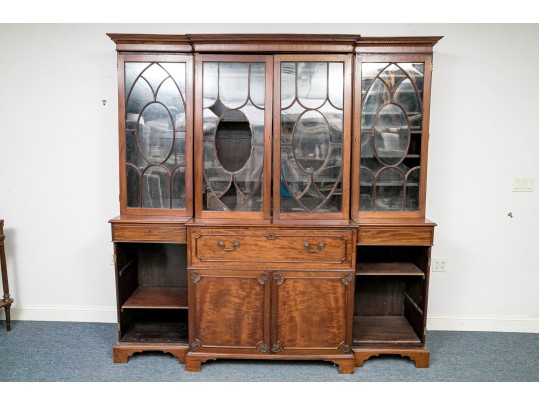 Antique Mahogany Secretary Breakfront, For Restoration