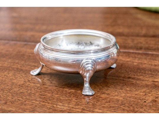 Pair Of Tiffany & Co. Sterling Salt Cellars With Salt Spoons, 5.3 Ozt