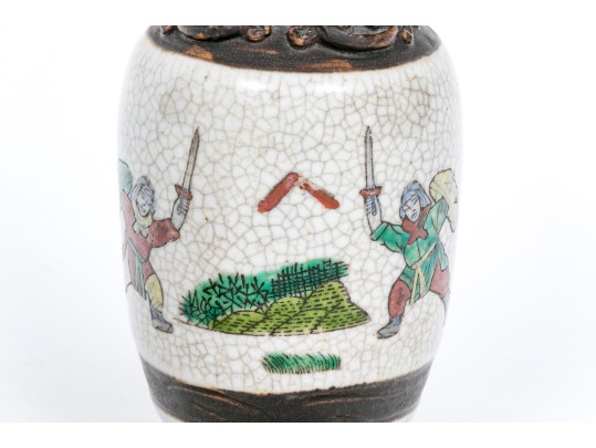 Pair Of Asian Diminutive Porcelain Vases