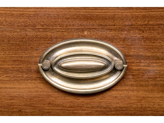 Antique Satinwood Inlaid Mahogany Chest Of Drawers