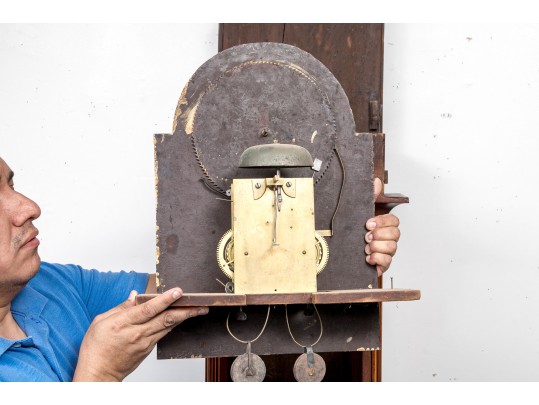 Impressive American Federal Mahogany Tallcase Clock For Restoration, Ca. 1800-20