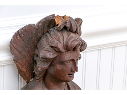 Stunning Carved Rosewood? Figural Wall Mount