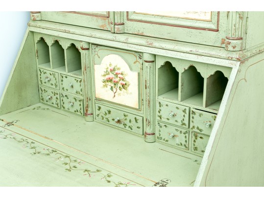 Habersham Plantation Hand-painted And Signed Secretary