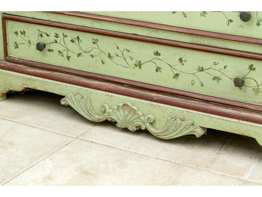 Habersham Plantation Hand-painted And Signed Secretary