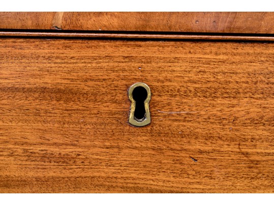 Antique Satinwood Inlaid Mahogany Chest Of Drawers