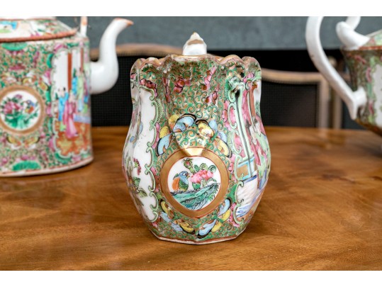 Antique 19th C., Chinese Export Famille Rose Service Wares