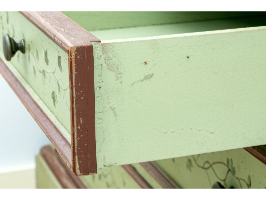 Habersham Plantation Hand-painted And Signed Secretary