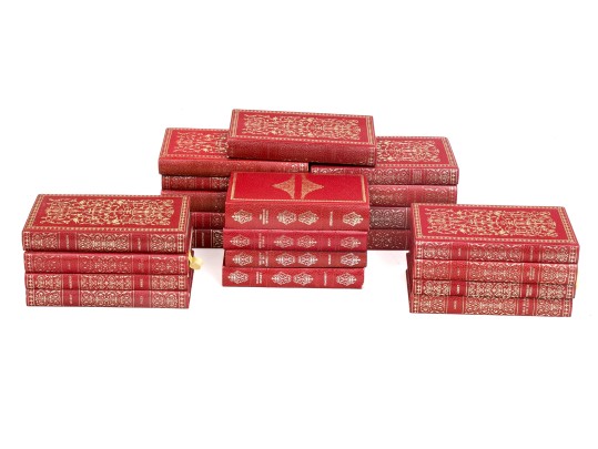 Collection Of 22 Leather Bound Books