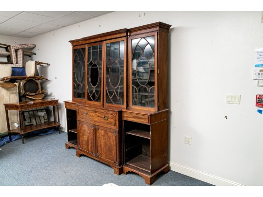 Antique Mahogany Secretary Breakfront, For Restoration