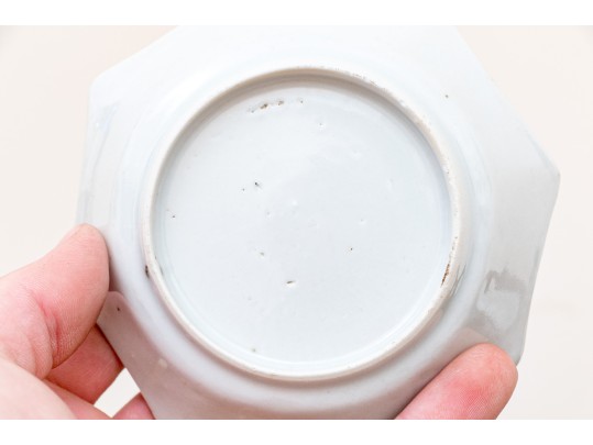 Chinese Porcelain Group & Embroidered Textile