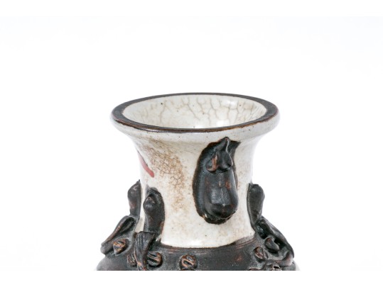 Pair Of Asian Diminutive Porcelain Vases