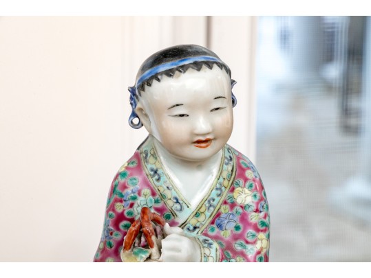 A Group Of Antique Asian Decorative Porcelain Figures