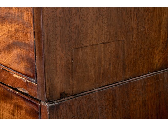 Impressive George III Mahogany Chest On Chest, Ca. 1780-1800